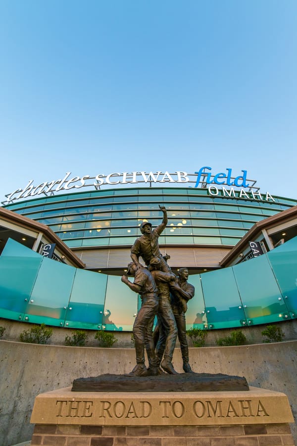 Charles_Schwab_Field_EntranceSculpture_June2023