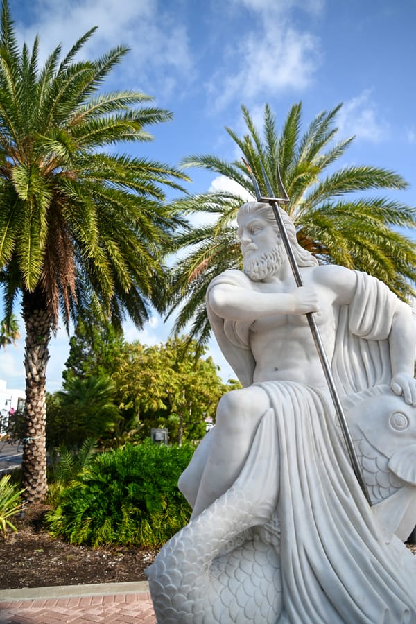 20230830 St. Armands Circle - Poseidon Statue