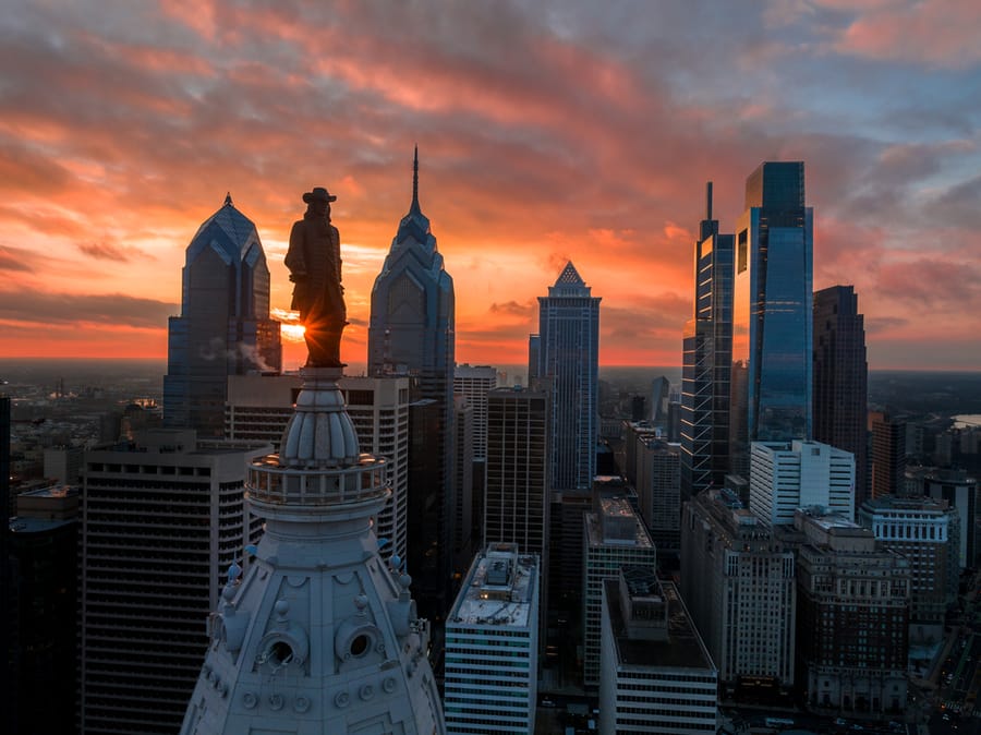 William Penn on City Hall Skyline