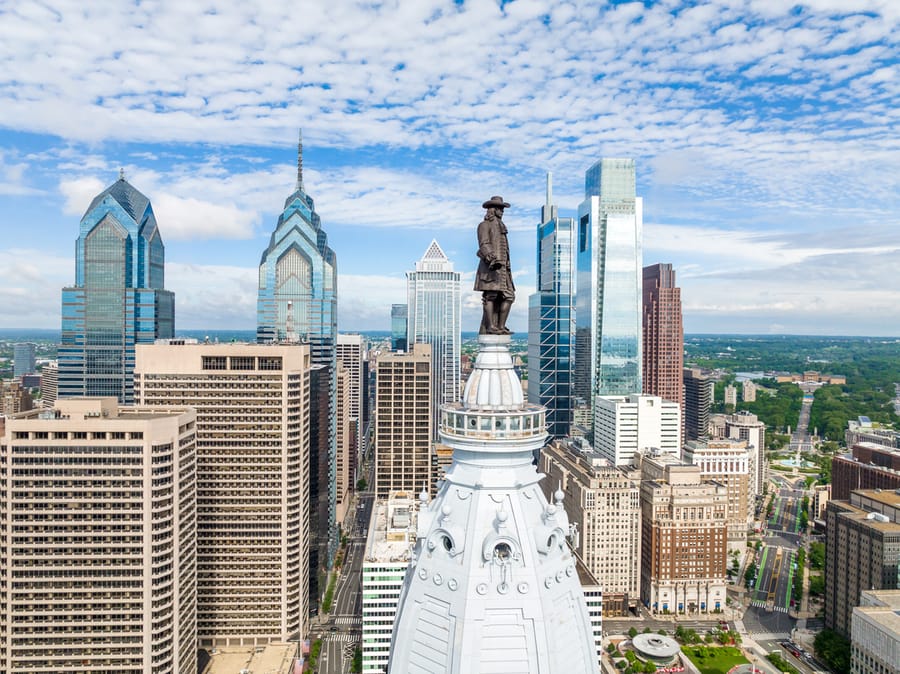 William Penn on City Hall Skyline