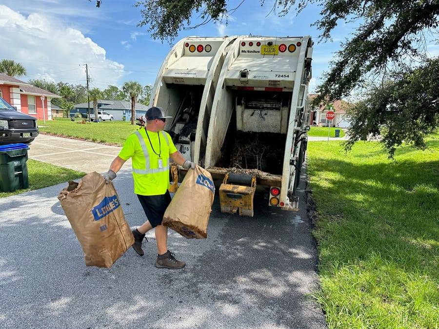 Yard Waste in the Heat A