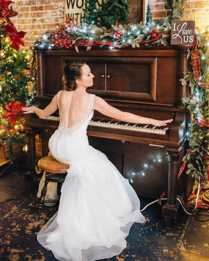 Christmas bride at the Bistro