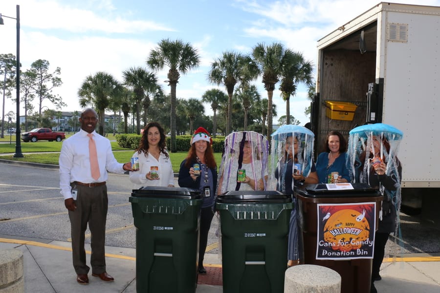 Cans for Candy Drop Off (4)
