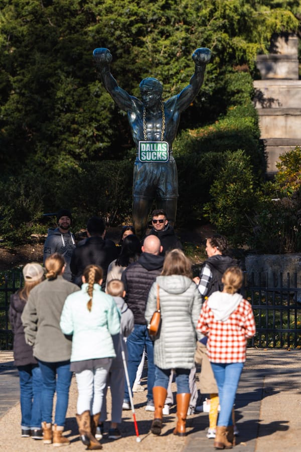 Rocky Statue Dallas Sucks