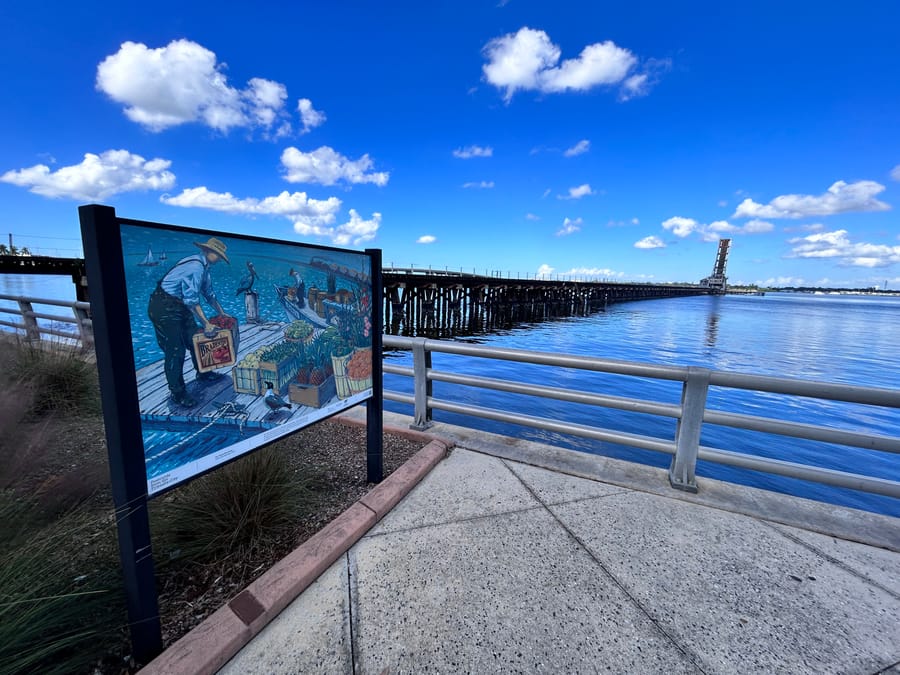 CSX Train Bridge Bradenton Riverwalk