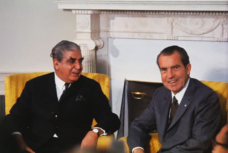 U1685820Richard Nixon Posing with Agha Yahya Khan