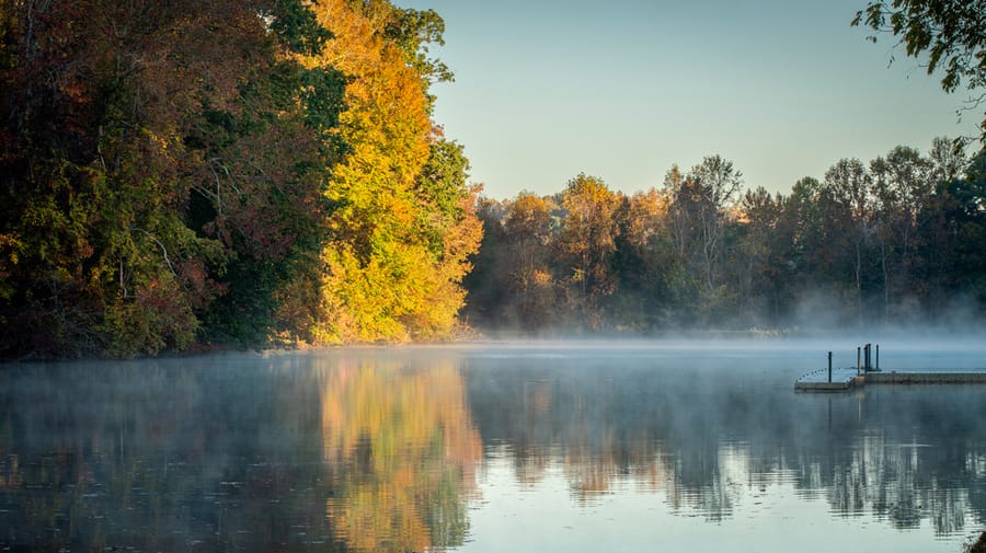 Tanglewood Park in the fall