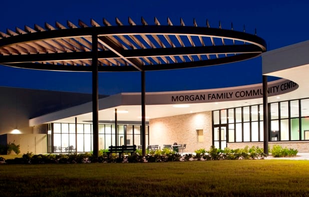 Morgan Center - night