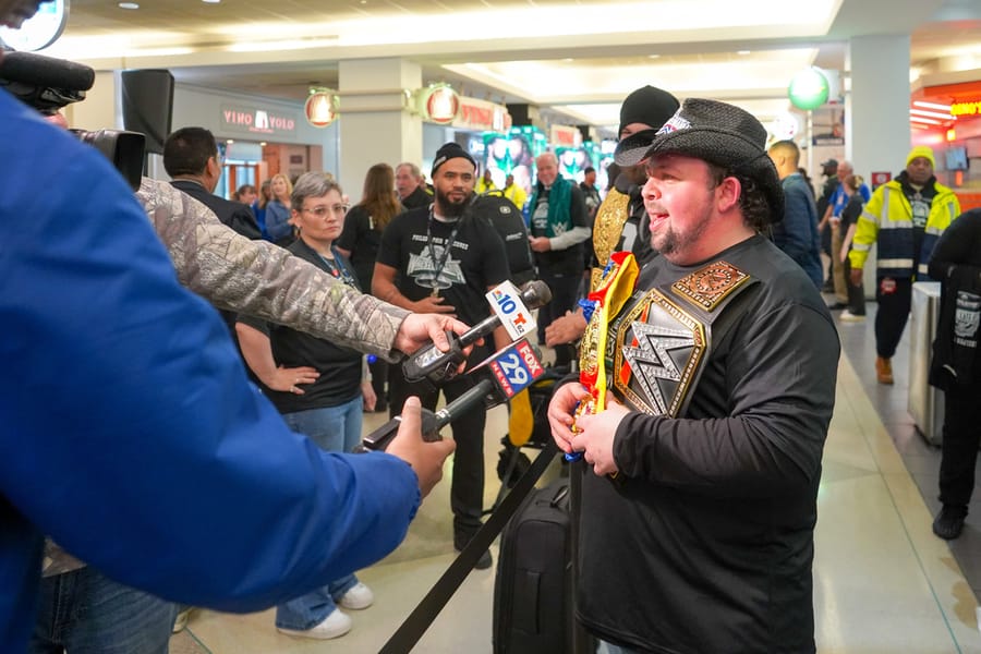 WrestleMania XL Pep Rally at PHL Airport