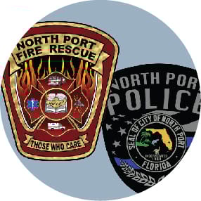 North Port Logo white